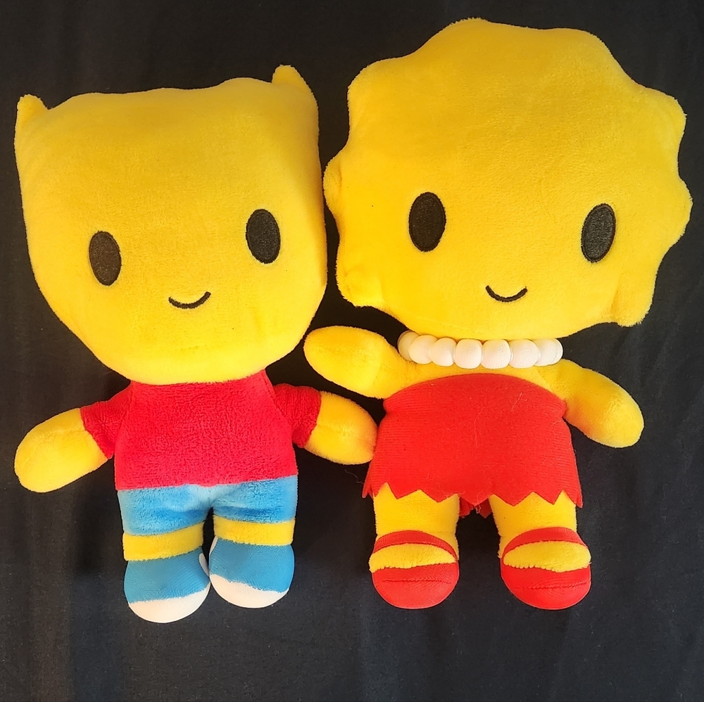 Bart & Lisa Simpson Universal Studios Plush